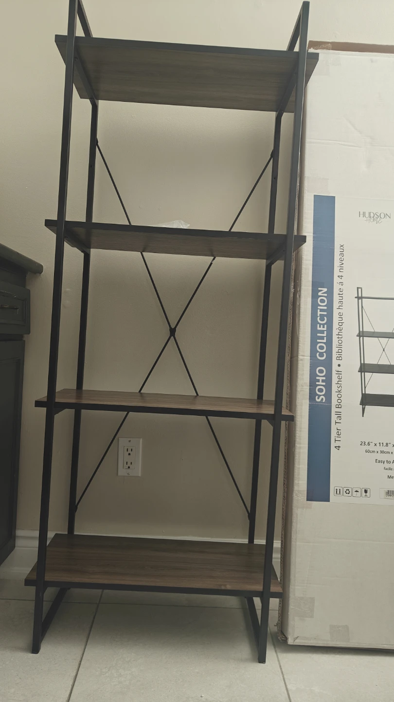 Hudson Home Soho Collection 4 Tier Bookshelf - photo 5