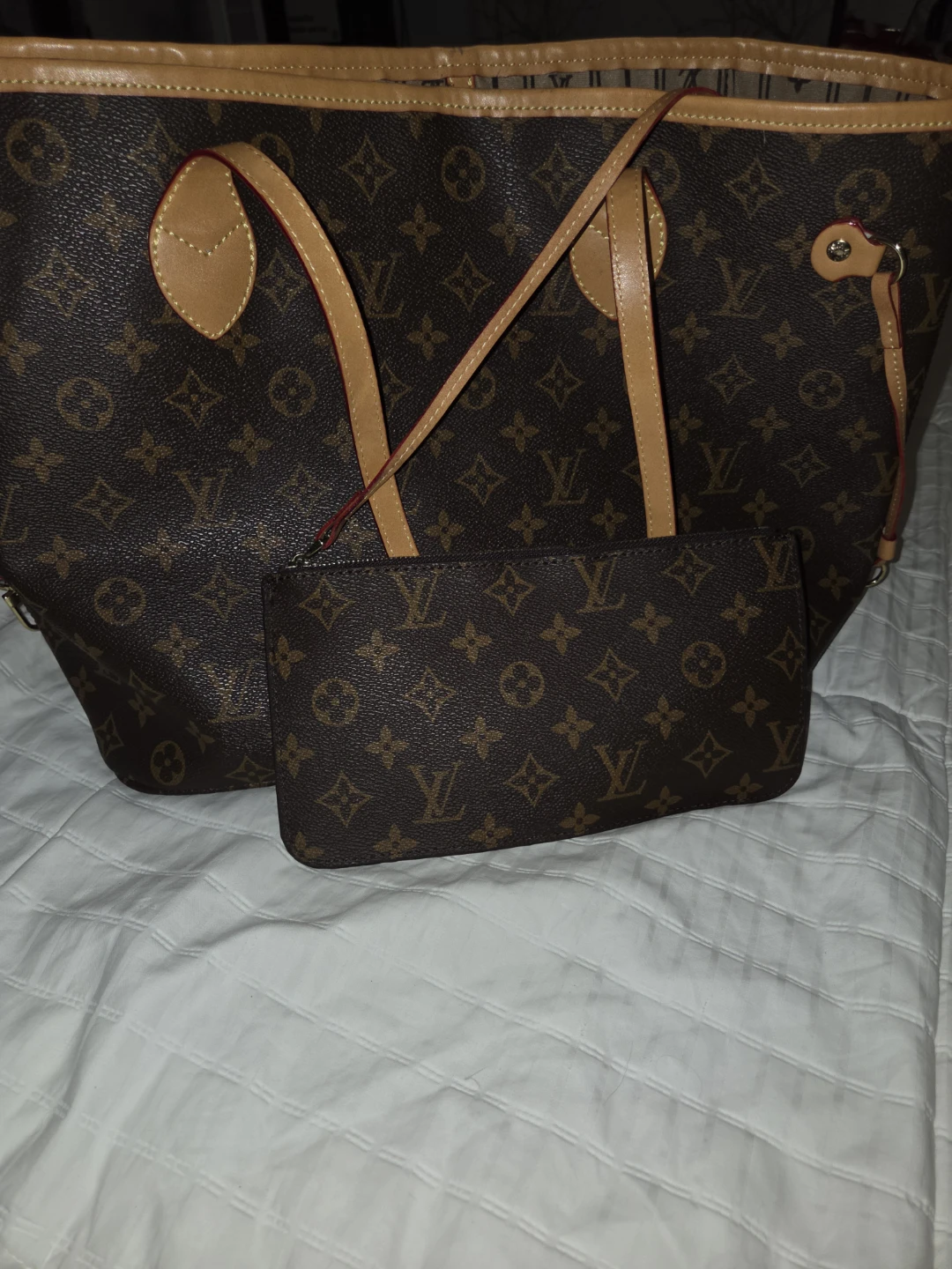 Louis Vuitton Monogram Tote Bag with Pouch - photo 2