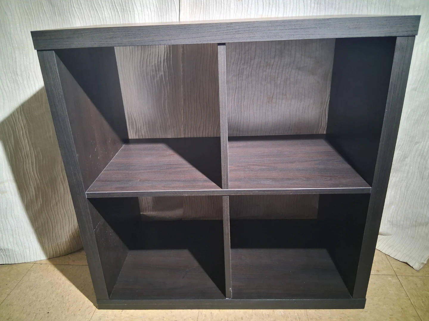 Dark Wood Storage Shelf Unit - photo 2
