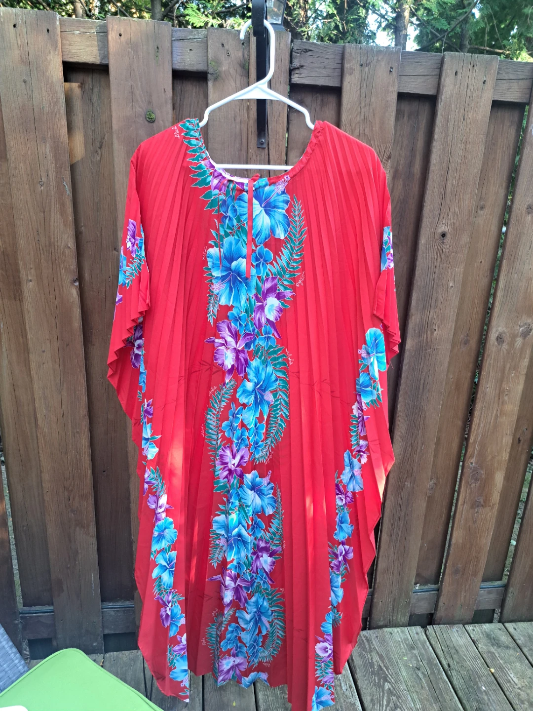 Red Floral Kaftan