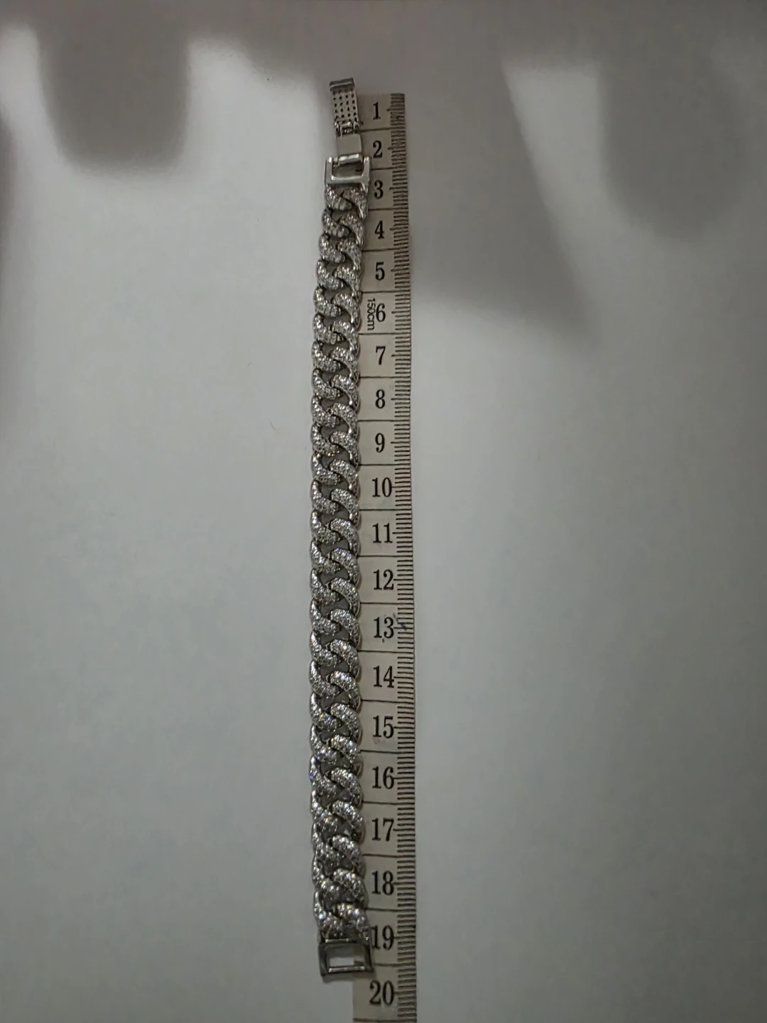 S925 Sterling Silver Cubin Link Bracelet - photo 3