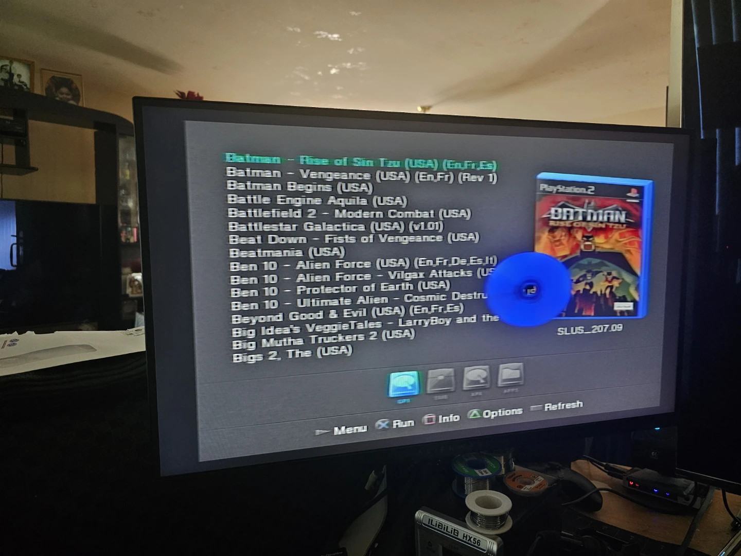 Ps2 fat modded with 1tb hard drive  and controller - photo 4