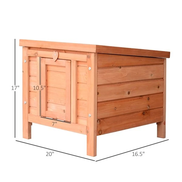 PawHut Wooden Rabbit Hutch - photo 2