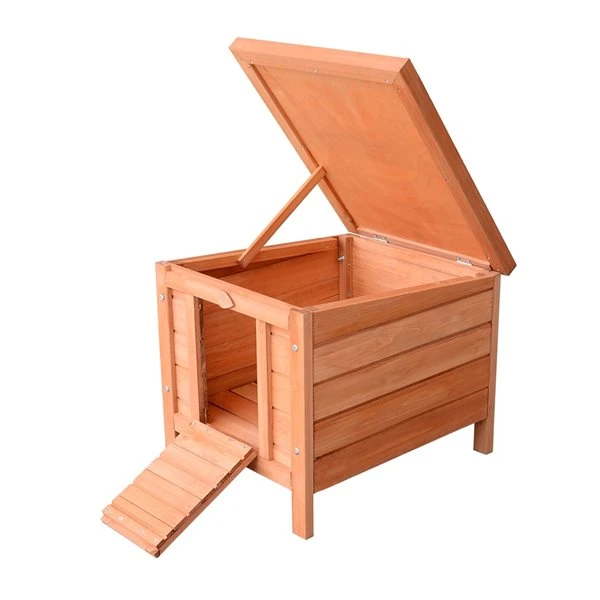 PawHut Wooden Rabbit Hutch - photo 3