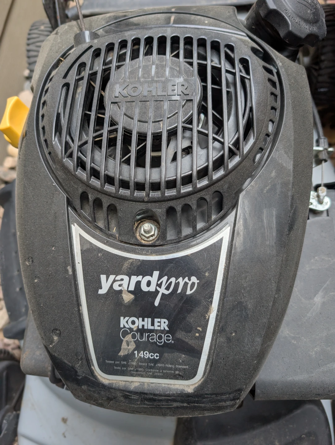 Free lawnmower Yard-Pro 149cc Kohler Courage Lawnmower