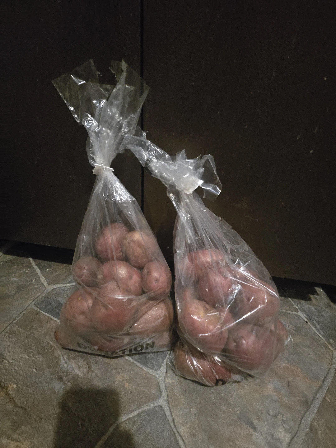 Two bags of red potatoes