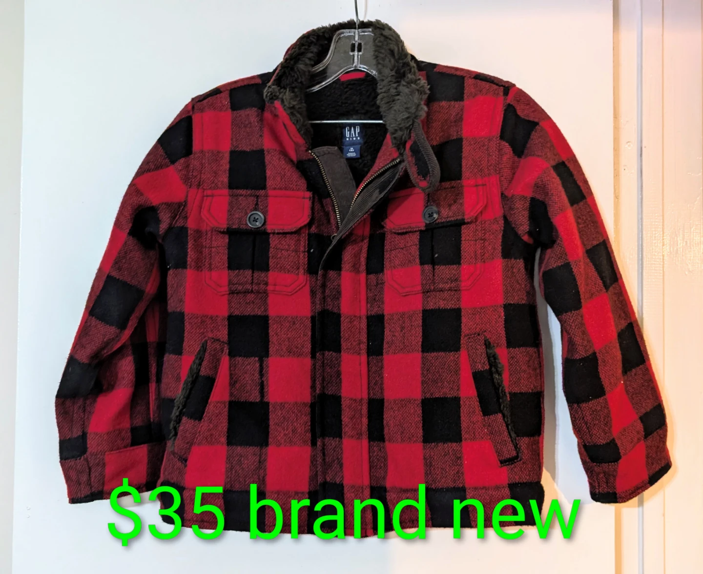 Boys NEW PLAIDED winter jacket