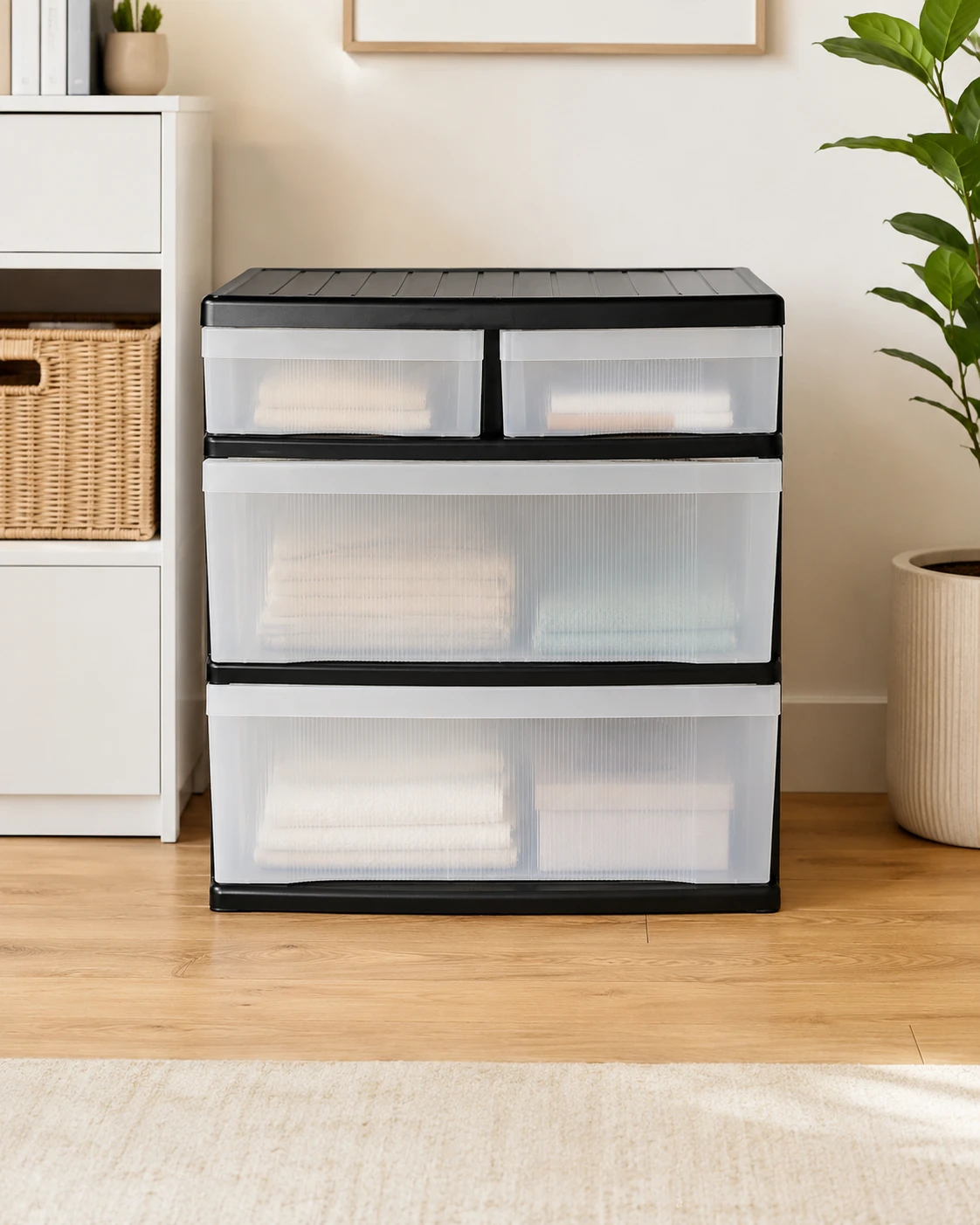 Gracious Living 4-Drawer Plastic Storage Organizer