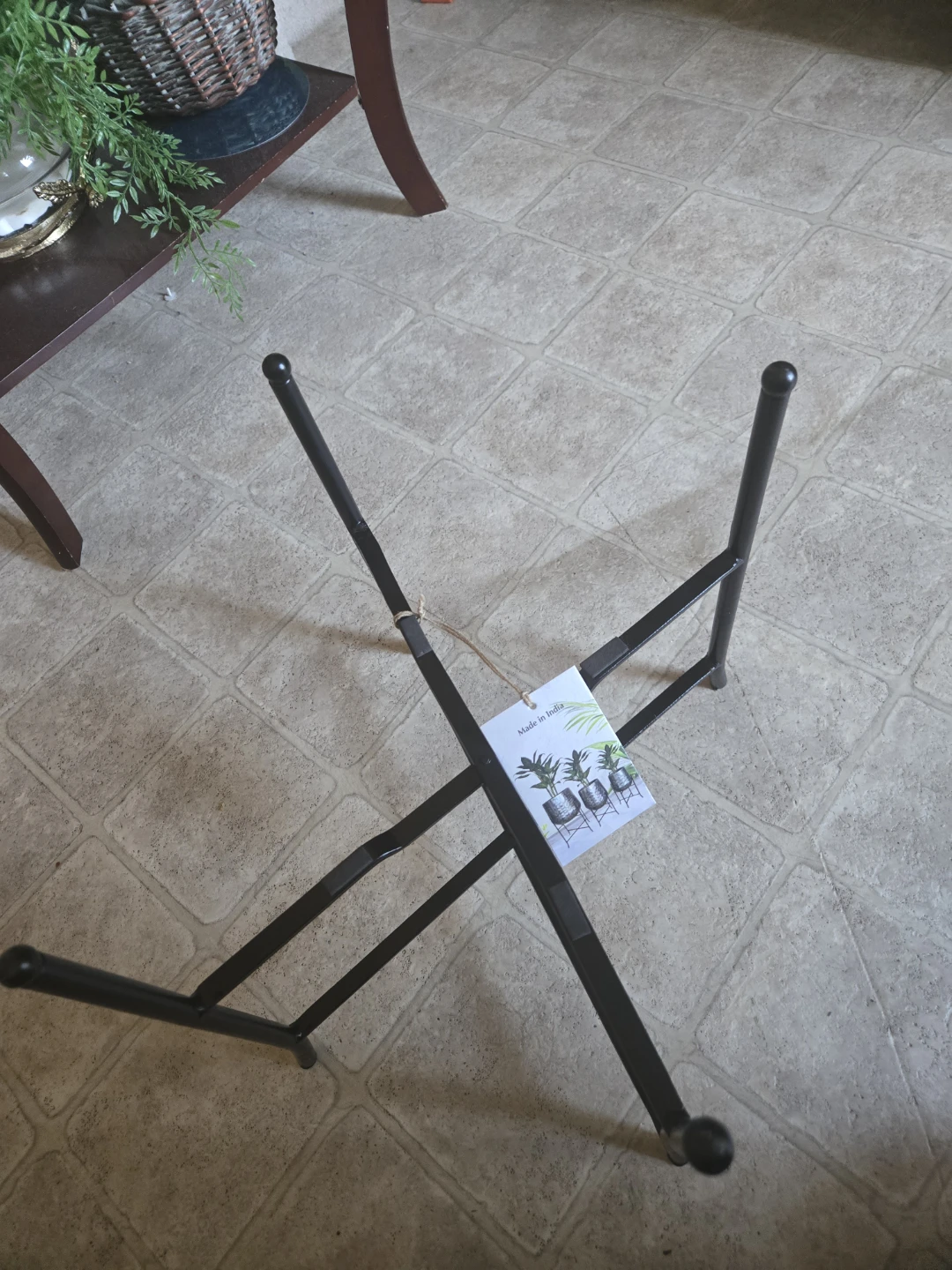 NEW Black Metal Plant Stand - photo 2