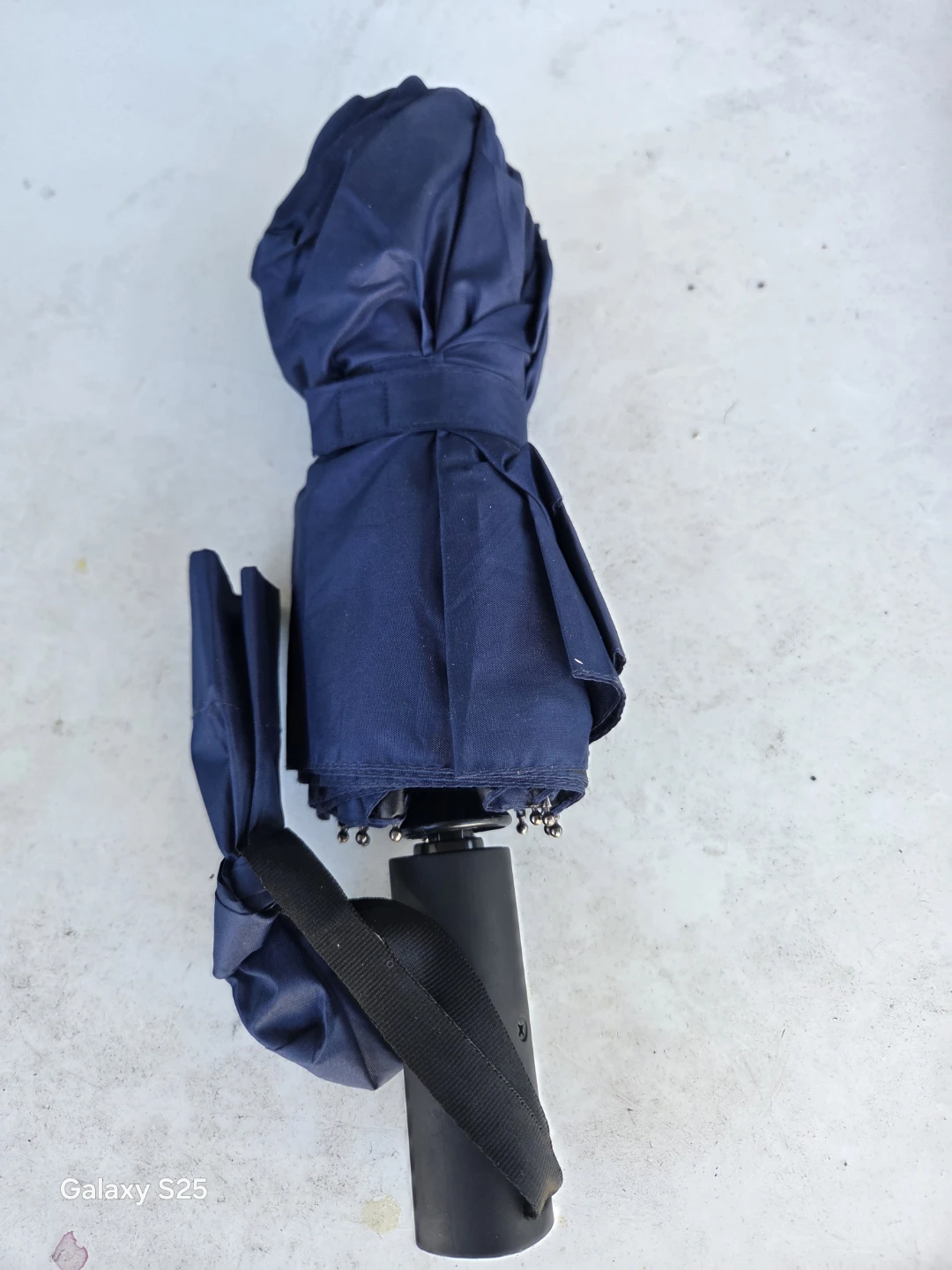 Navy Blue Folding Umbrella