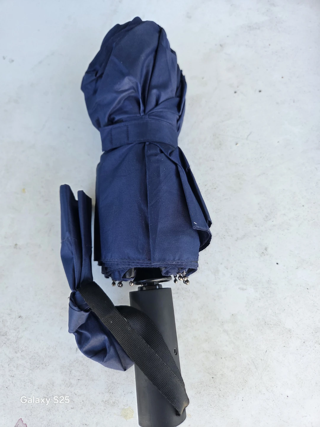 Navy Blue Folding Umbrella - photo 4