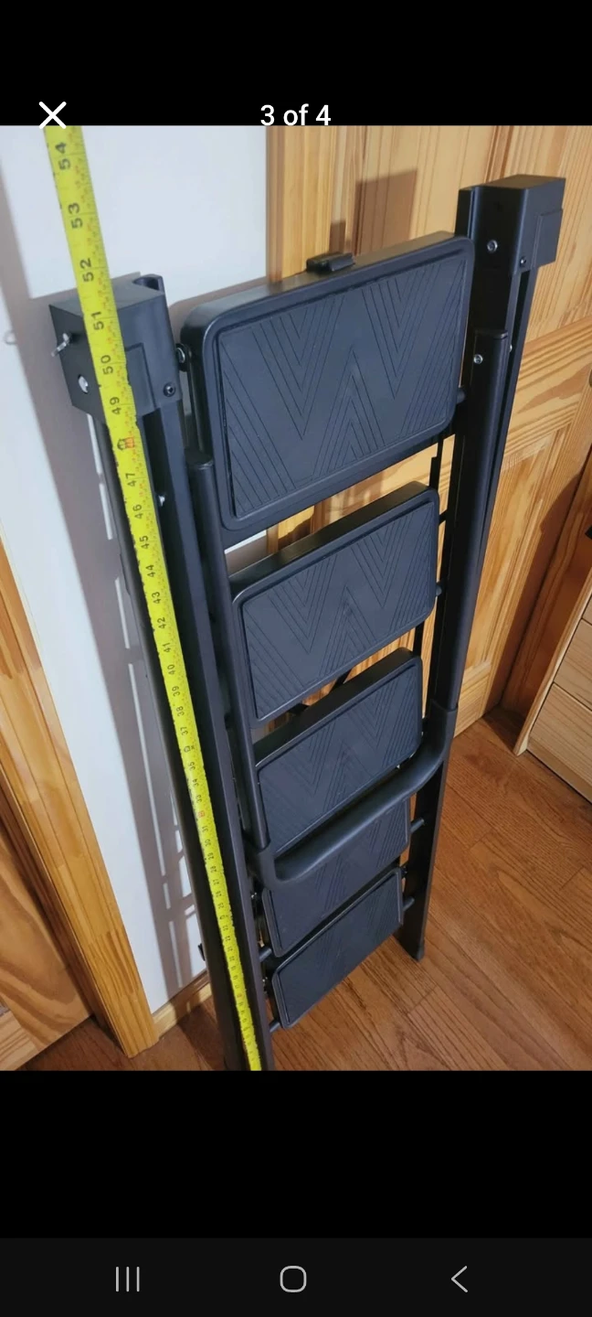 Brand NEW Black 5-Step Folding Step Ladder - photo 3