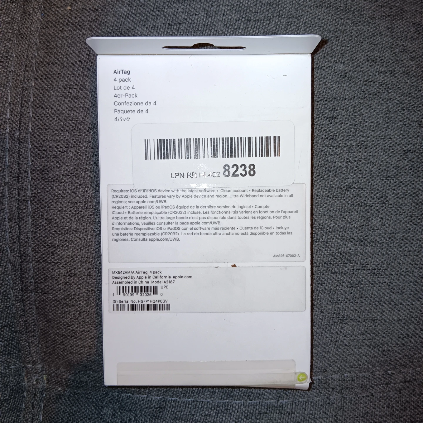 Apple AirTag 4 pack New - photo 2