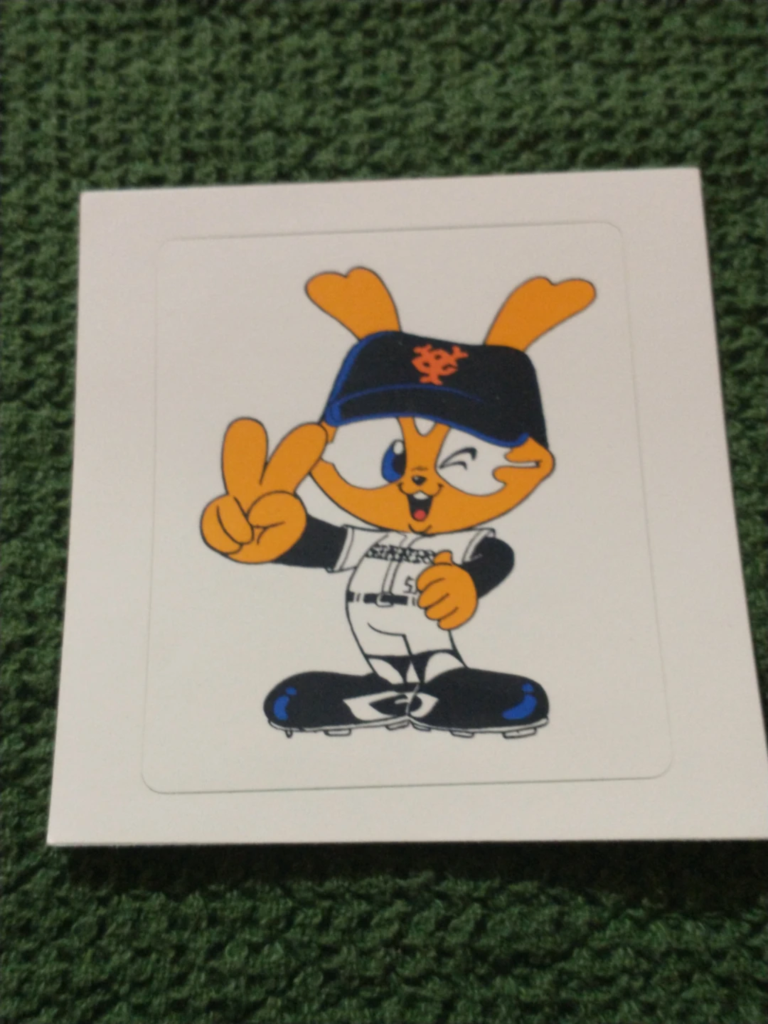 Cute 2002 Japan Pro League Yomiuri Giants Baseball Sticker