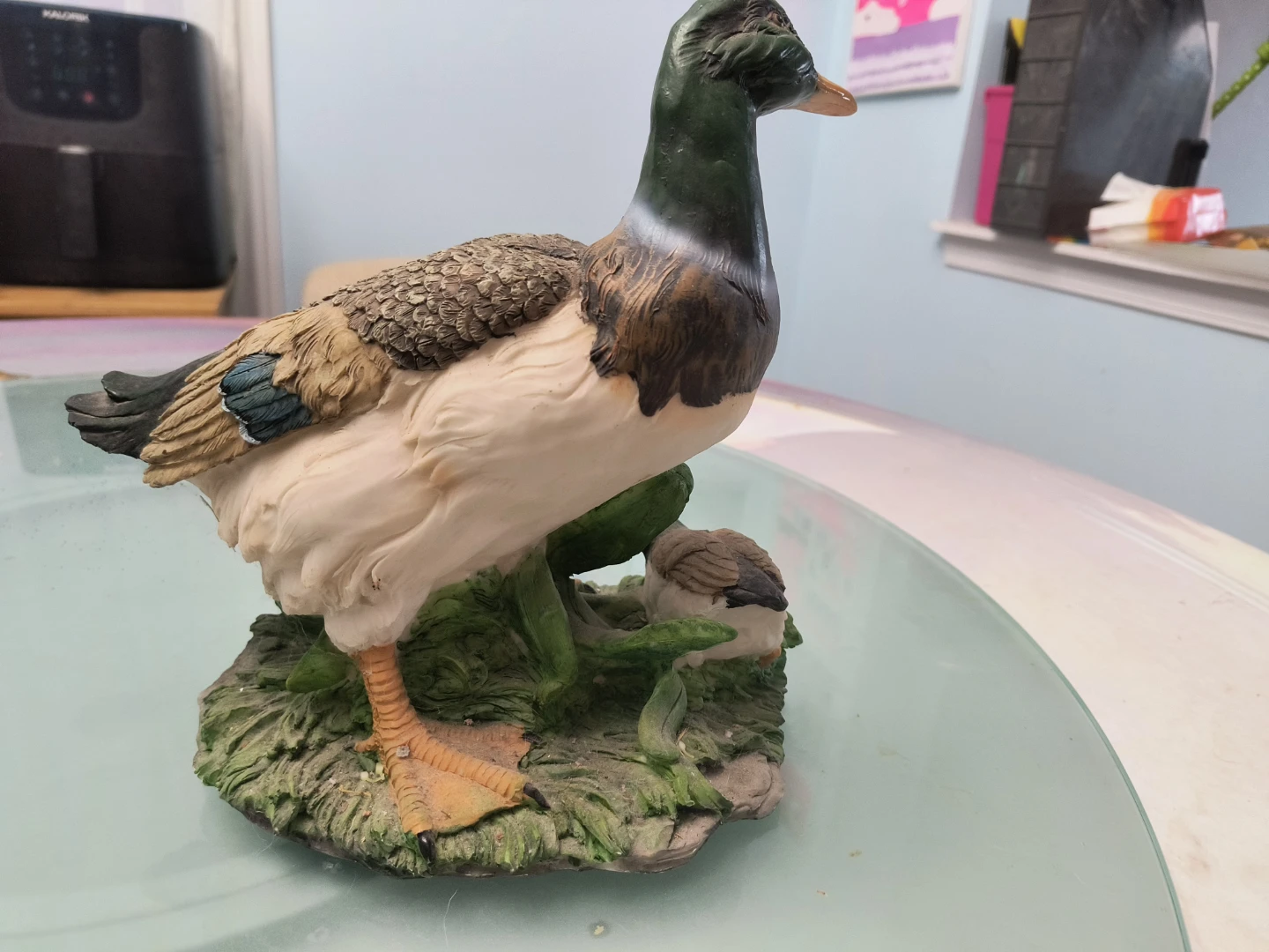 Duck and duckling figurine - photo 2