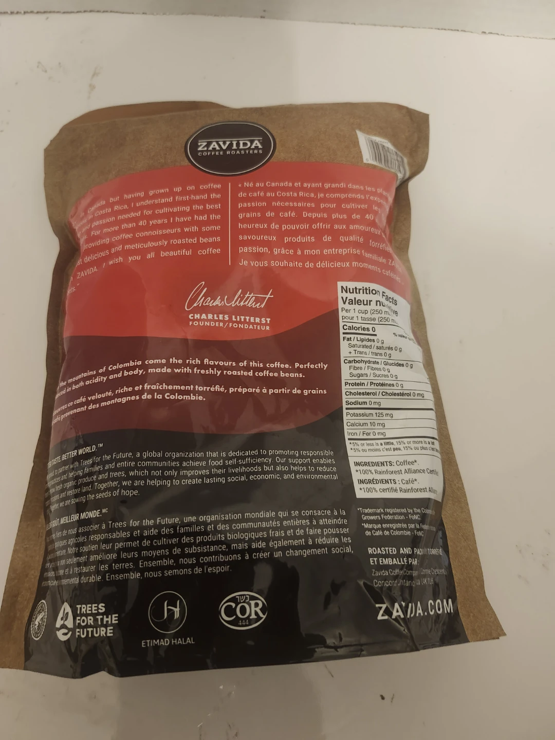 Zavida 100% Colombian Medium Roast Coffee Beans - photo 2