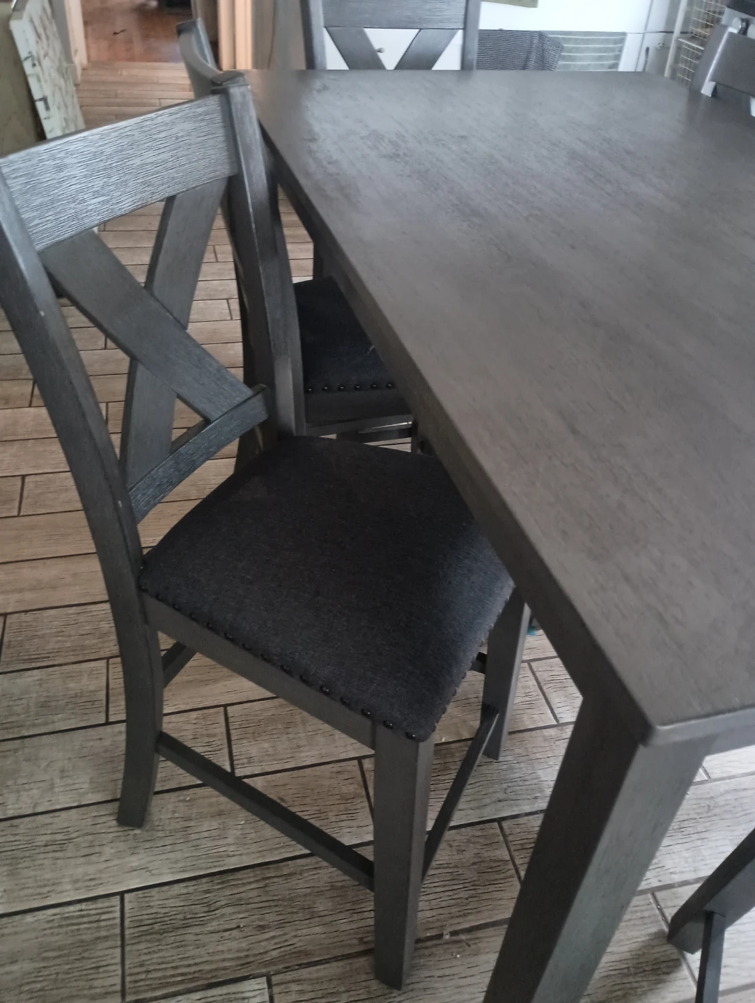 Gray Dining Table and 6 Chairs Set - photo 4