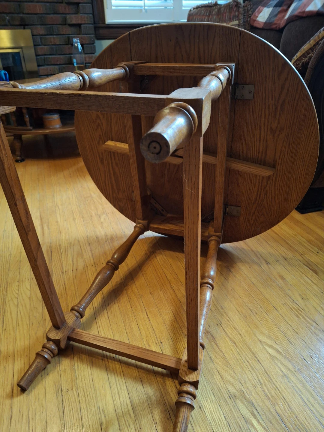 Wooden Drop-Leaf Dining Table - photo 3