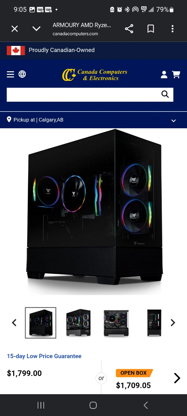ARMOURY Phantom Gaming PC - AMD Ryzen 7 5700, 16GB RAM, 1TB SSD