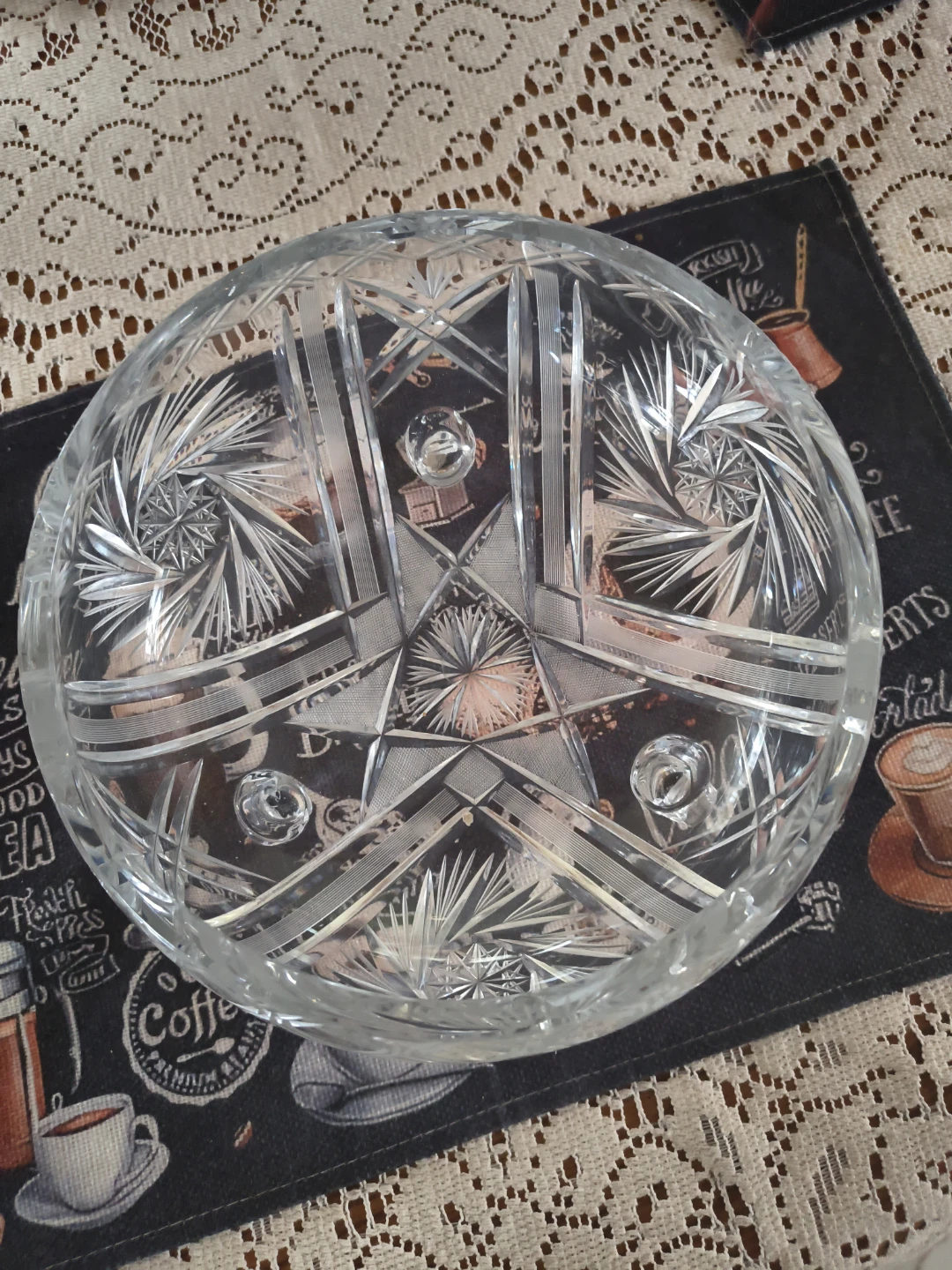 Cut Crystal Footed Bowl - photo 2