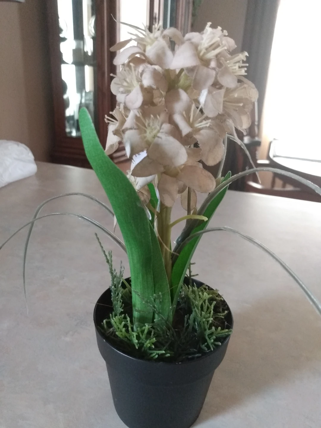 Artificial Flower Arrangement in Black Pot - photo 2