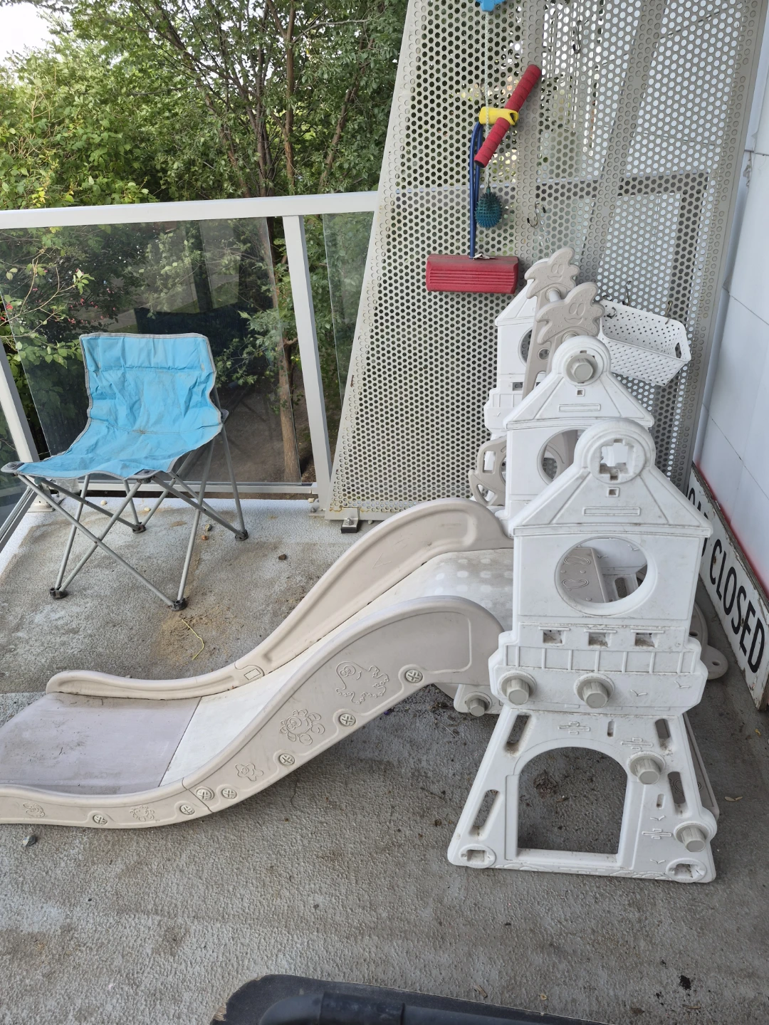 Children's Interchangeable Play Slide and Swing Set