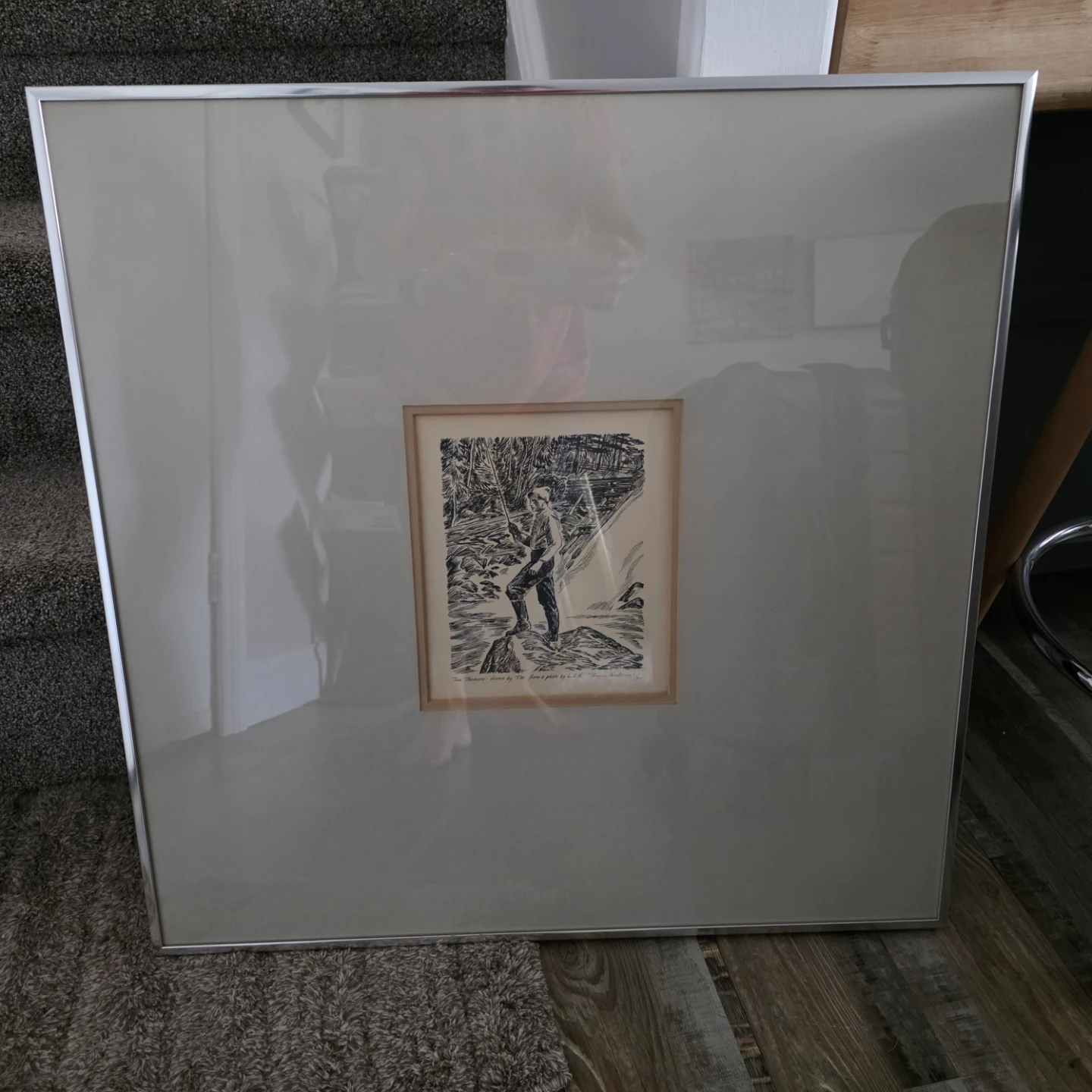 Framed Print of Man Fishing by Thomas Mcdonald