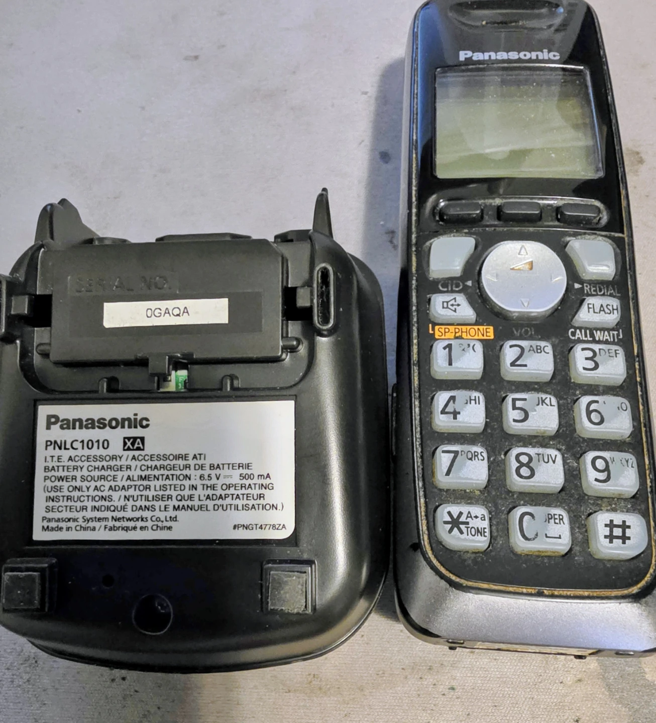 Panasonic Cordless Handset and Charging Base - photo 4