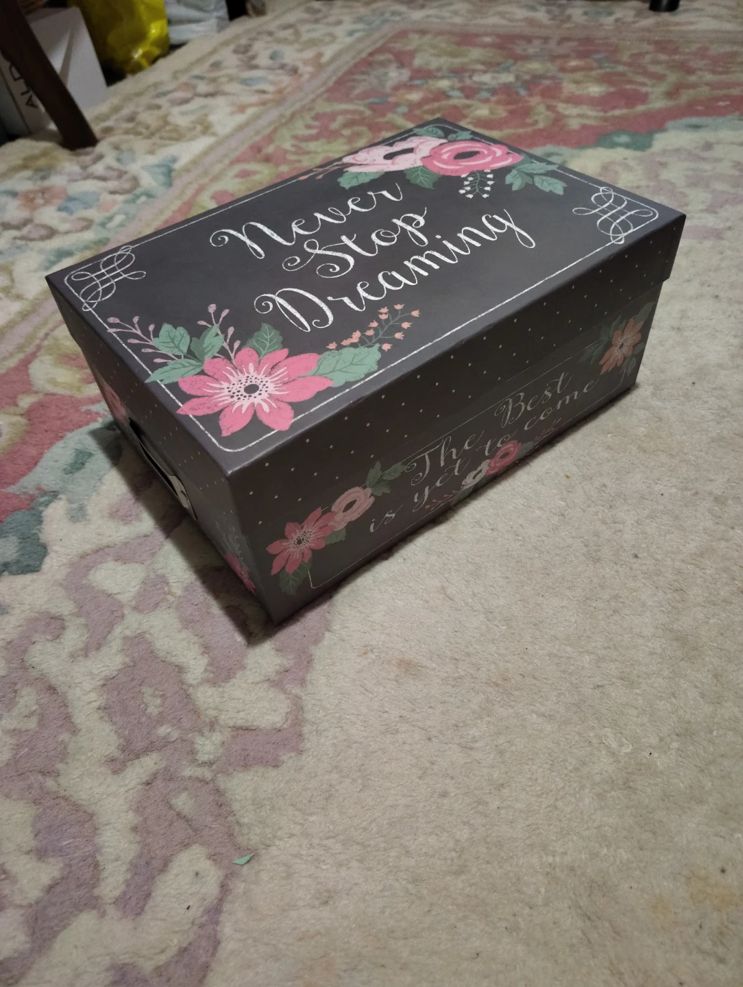 Decorative Storage Box with Floral Design - photo 2