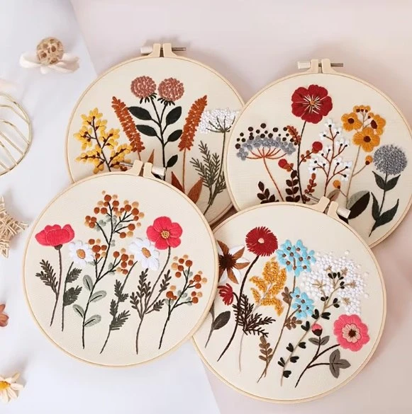 4 Pack Embroidery Kit for Beginners