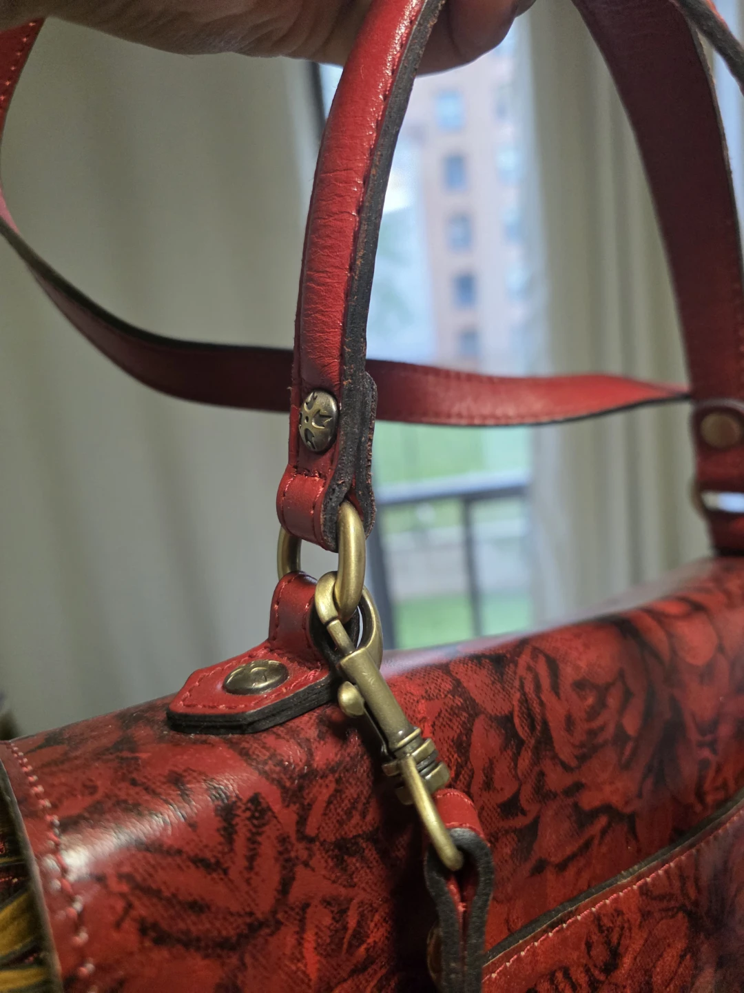 Patricia Nash Alexandria Etched Roses Satchel Handbag - photo 4