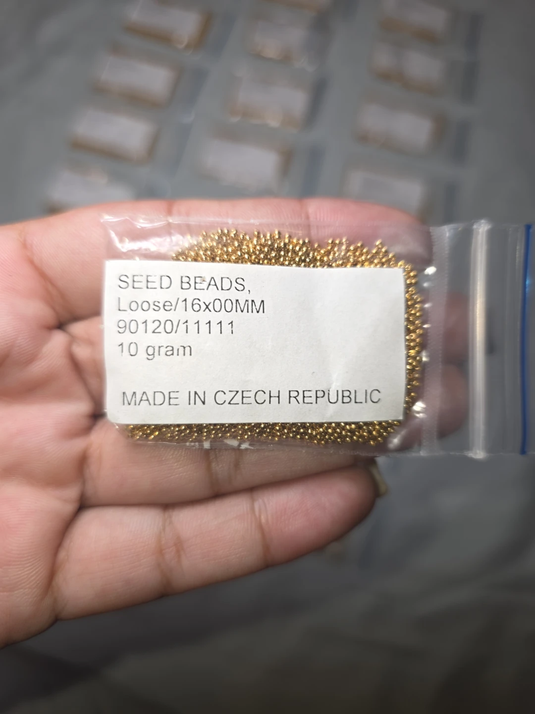 Gold Seed Beads - 10 Gram Packs 24 BAGS IN TOTAL