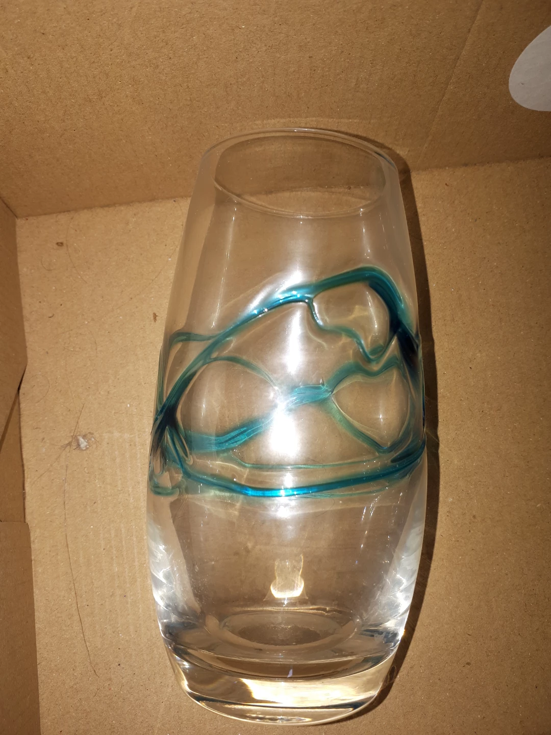 Glass  with Blue Swirls - photo 2
