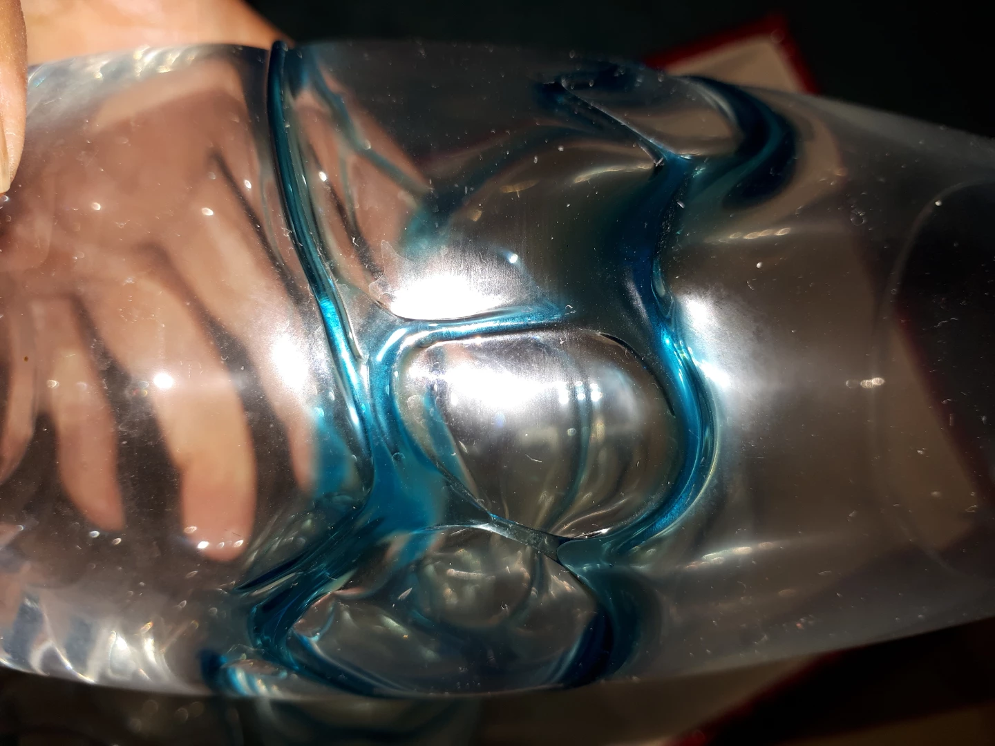 Glass  with Blue Swirls - photo 3