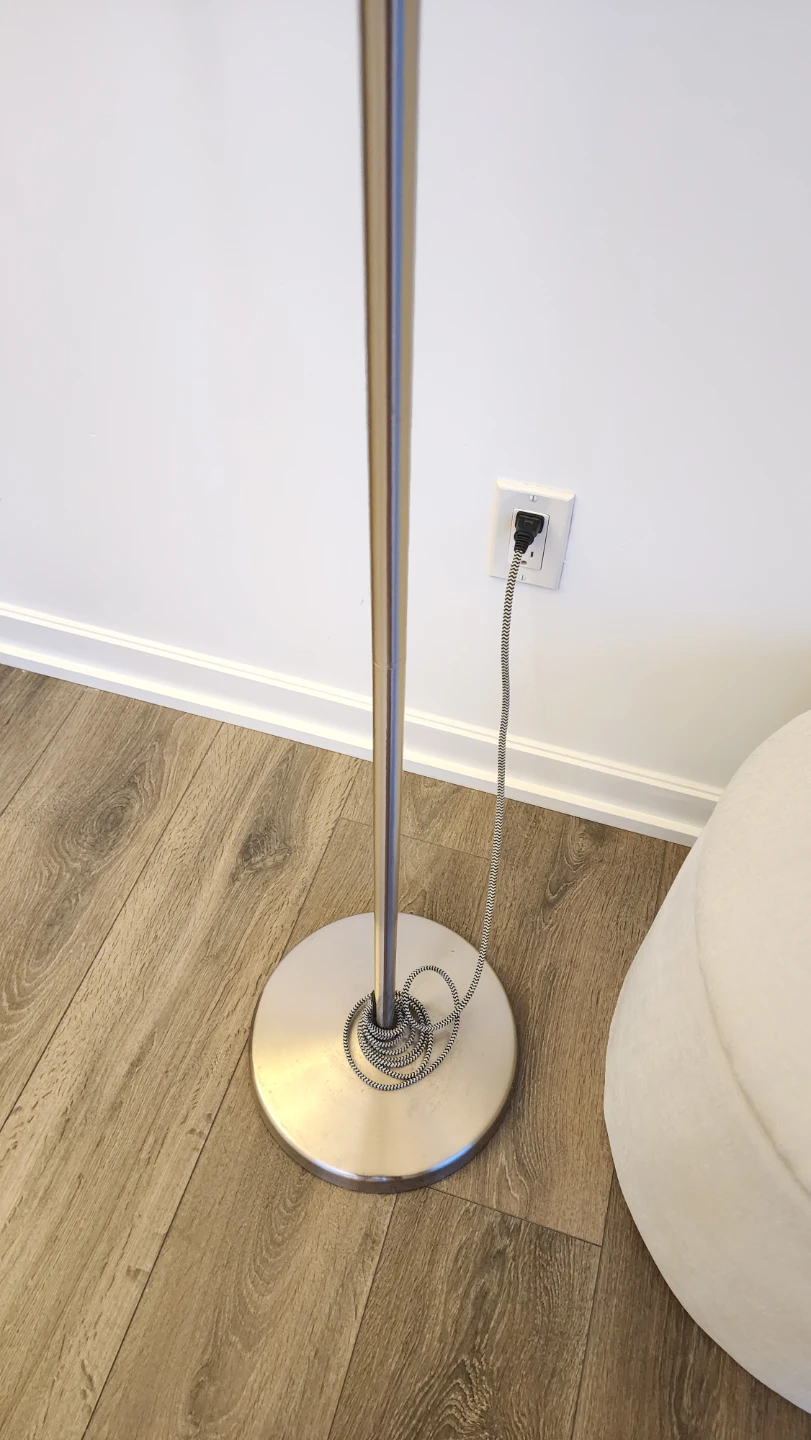 IKEA RANARP Floor/Reading Lamp - Silver Nickel Plated Steel - photo 5