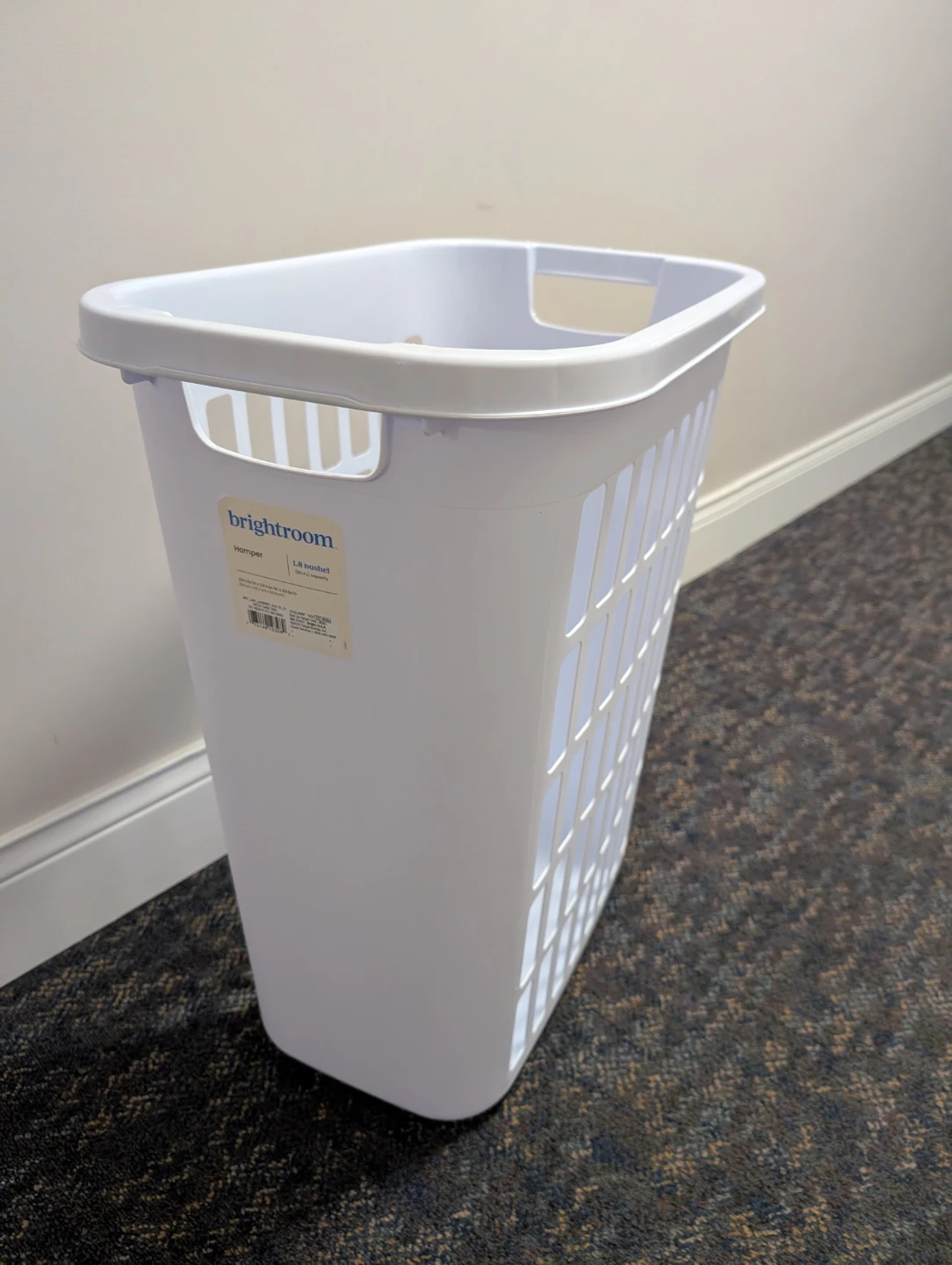 Rarely used Target Brightroom Laundry Basket Open Hamper White
