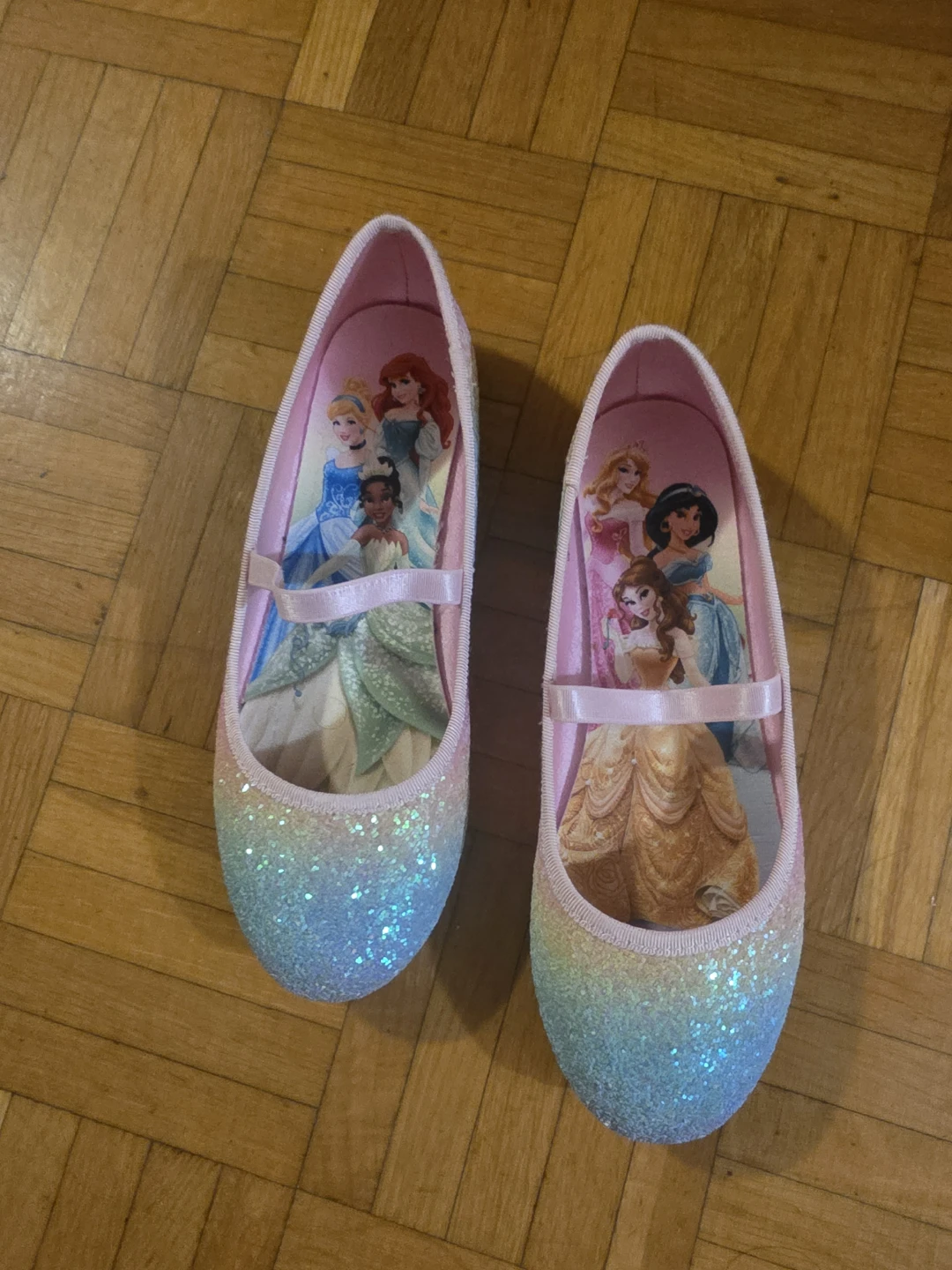 Disney Princess Glitter Flats Toddler Size 2
