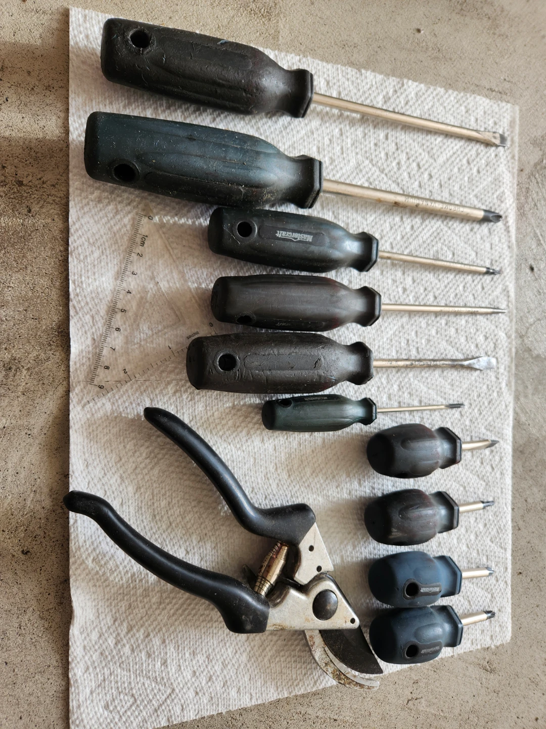 Craftsman Screwdriver Set & Pruners,11 pcs