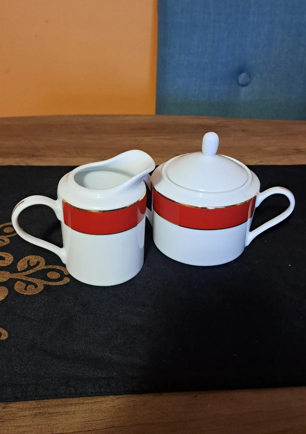 Porcelain (china) sugar & cream set