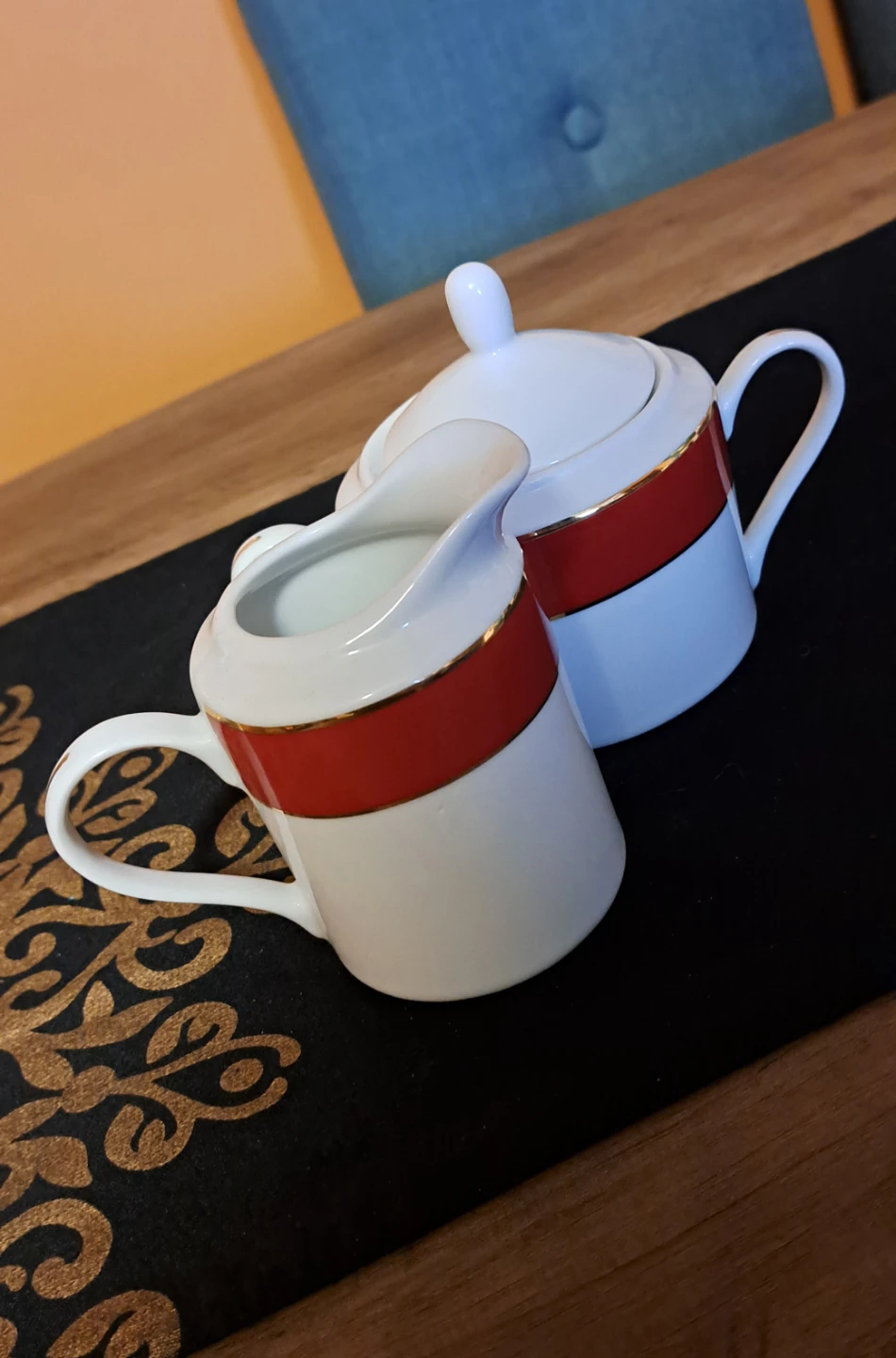 Porcelain (china) sugar & cream set - photo 3