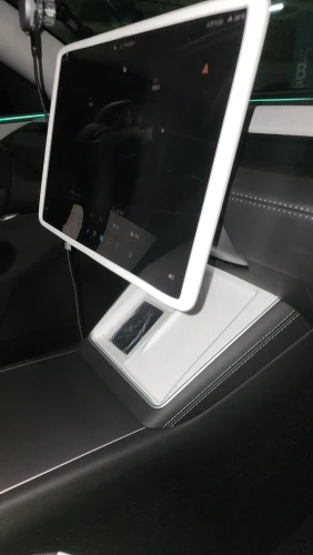 Tesla Model 3, Y Silicone Screen Frame Protector (Black / White) - photo 3