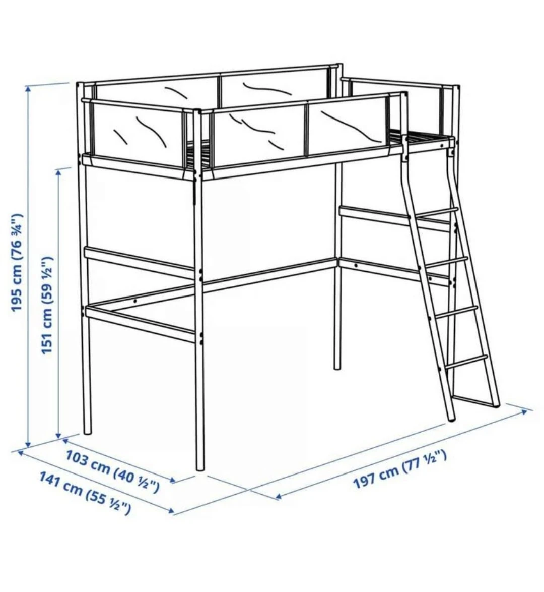 Loft twin bed IKEA - photo 3