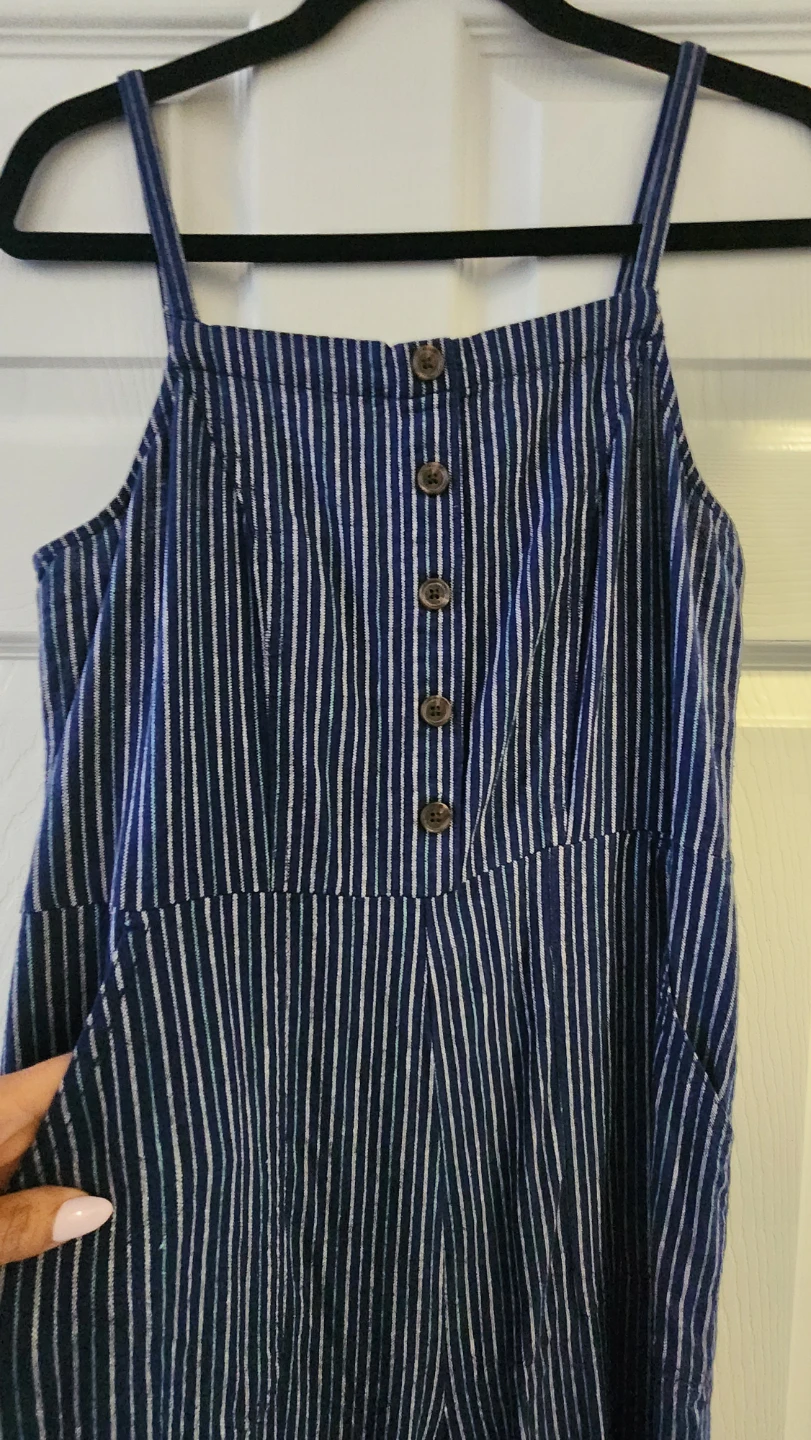 Blue Striped Jumpsuit - photo 2