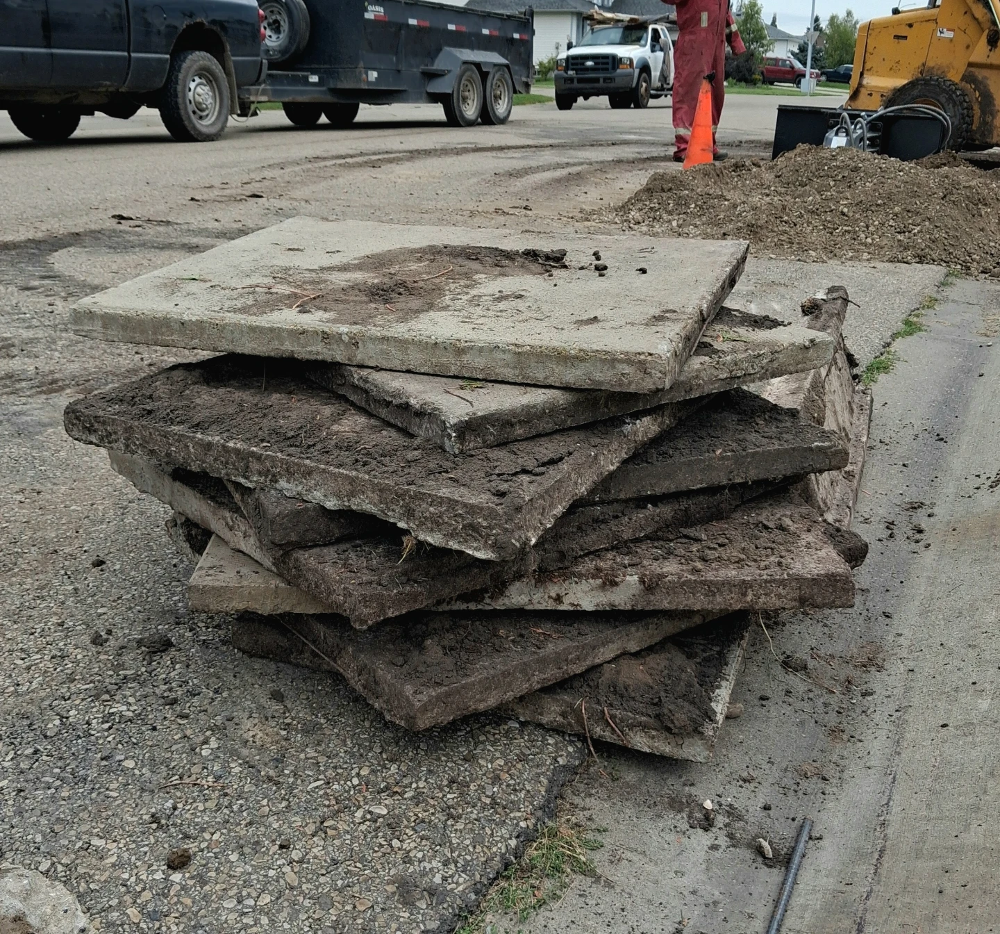 Concrete Patio Slabs - Set of 8