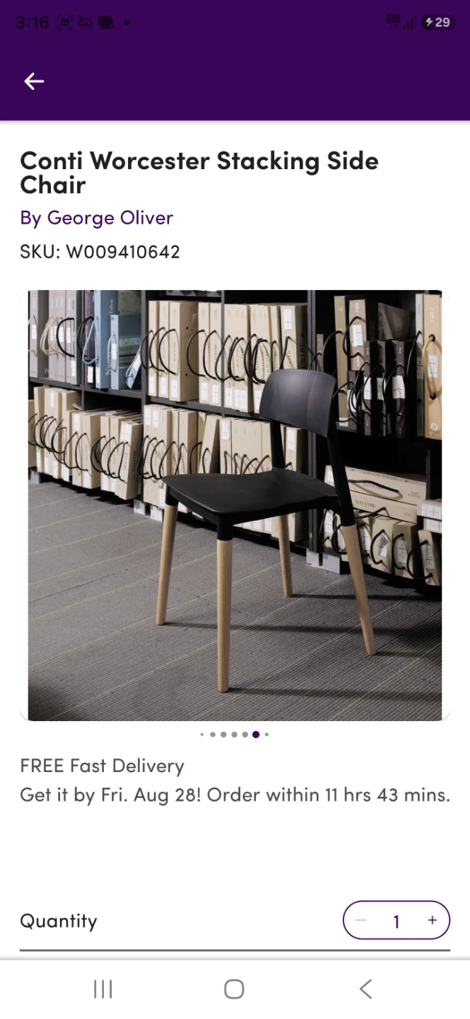 OPEN BOX. 4 Conti Worcester Stacking Side Chairs - photo 4