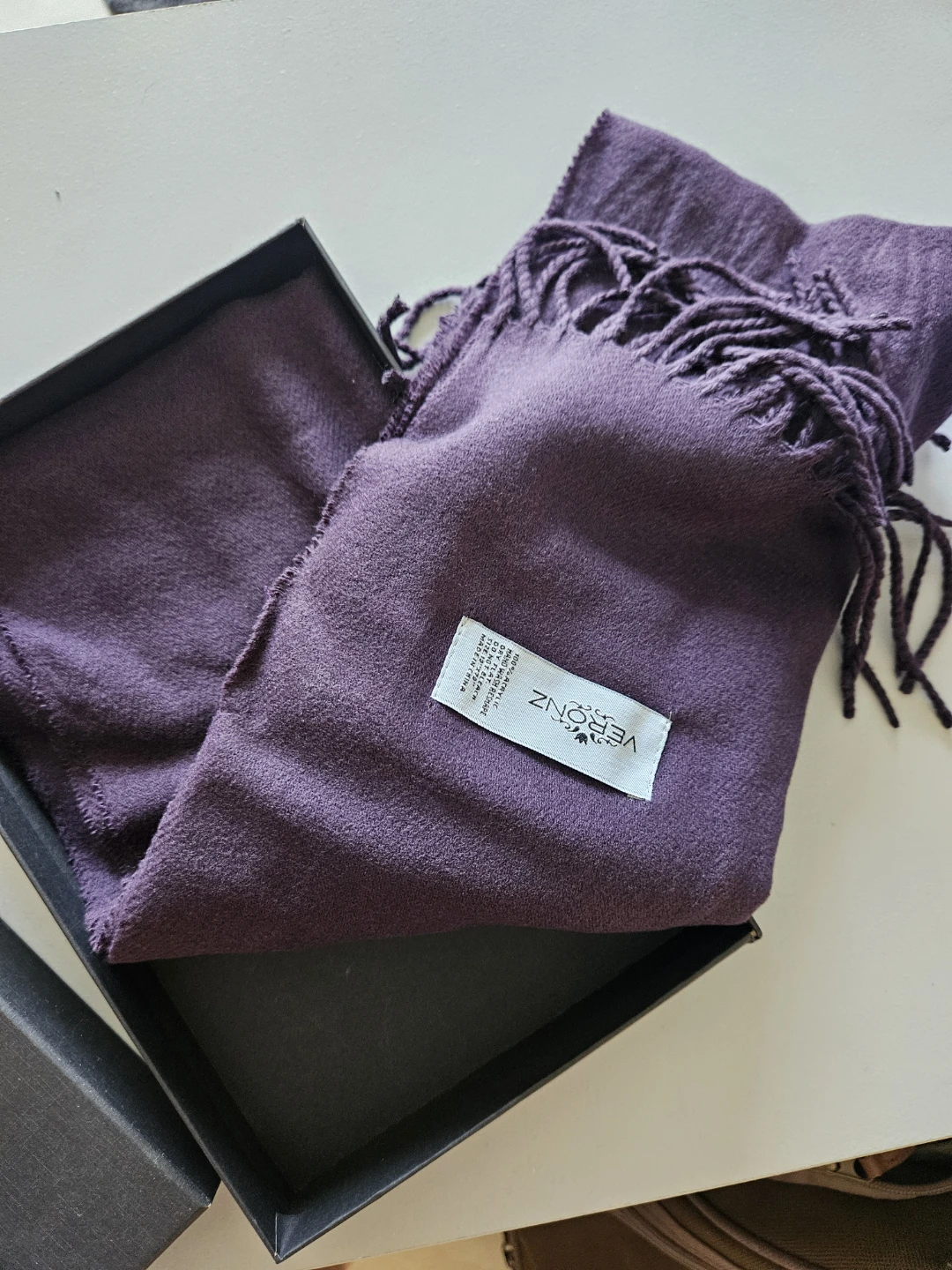 VERONZ Purple Scarf with Box - photo 3