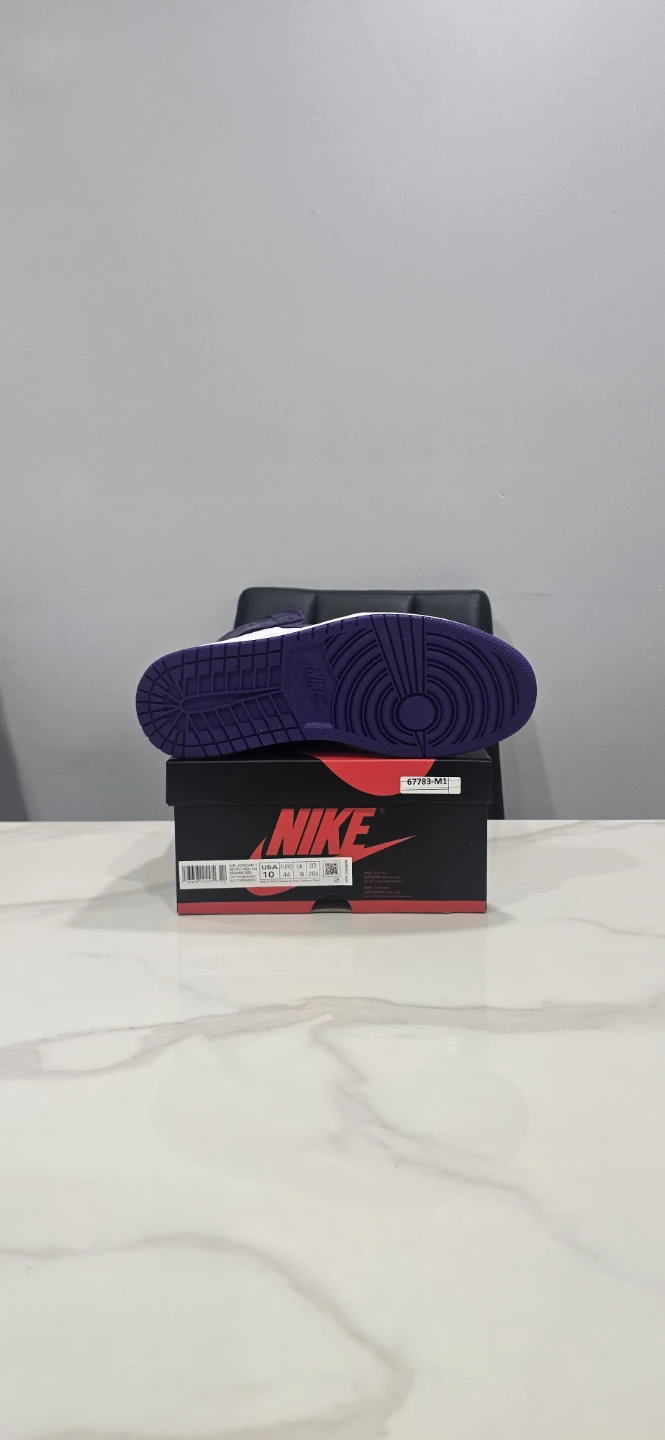 Air Jordan 1 Court Purple White size 10 - photo 5