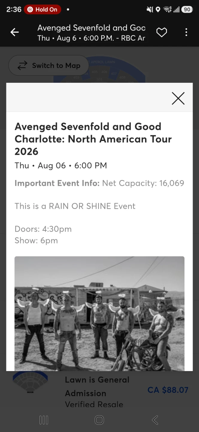 Avenged Sevenfold & Good Charlotte Tickets - August 6, 2026