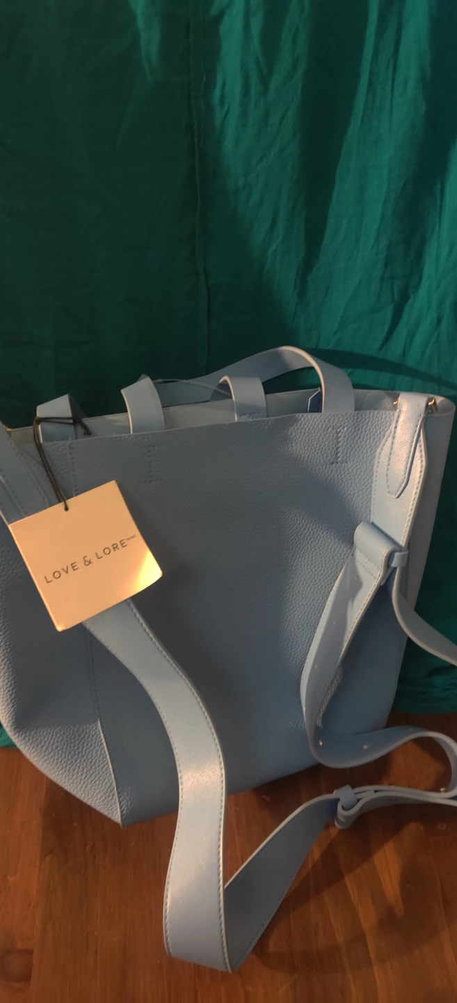 LOVE & LORE Periwinkle Blue Tote Bag