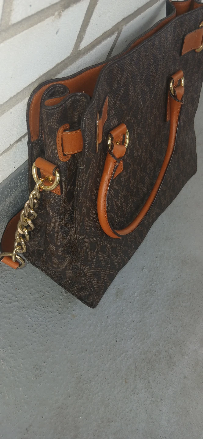 Michael Kors Brown Monogram Satchel Handbag - photo 5